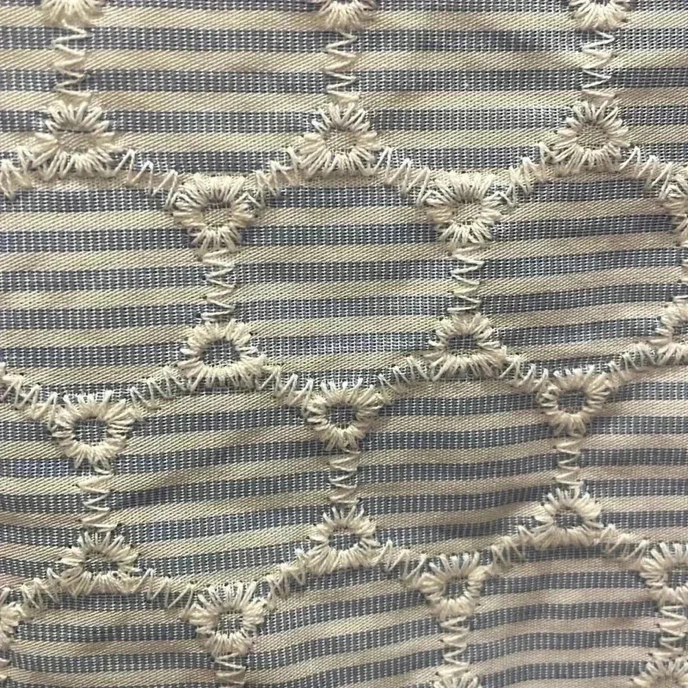 Talbots Blue & White Hexagonal Patterned Top. Siz… - image 2